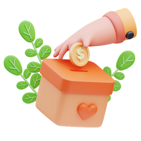 Sadaqah 3D Donation Box